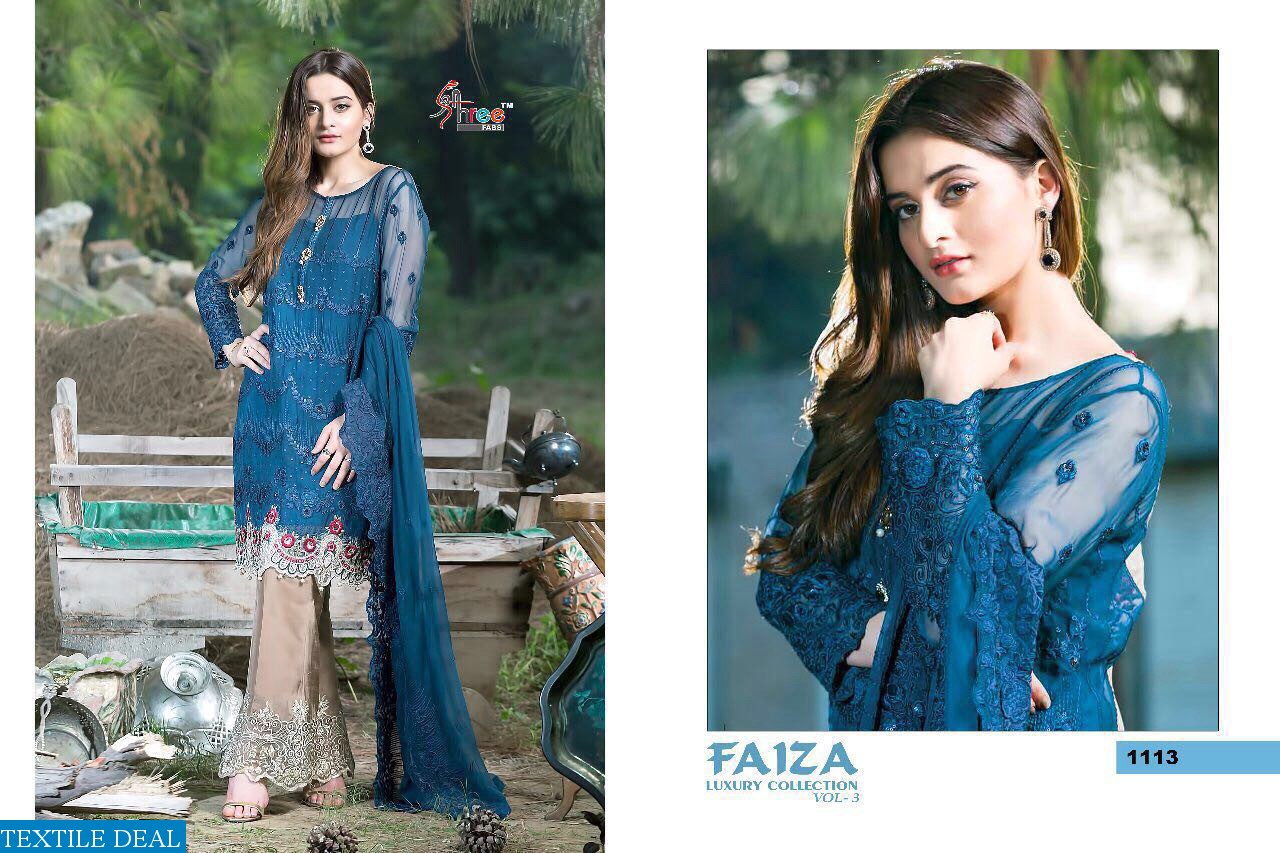 Faiza vol-3 Wholesale luxury collection Salwar suits